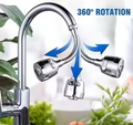 360° Rotation Flexible Tap Extender Water Saving Faucet Sprayer for Kitchen Sink (Pack of 1)