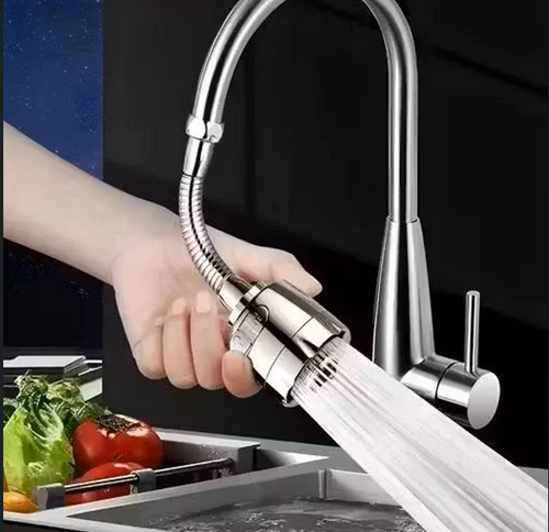 360° Rotation Flexible Tap Extender Water Saving Faucet Sprayer for Kitchen Sink (Pack of 1)