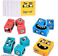 Face Changing Game for Kids – Smiley Emoji Cube | 16 Face Cubes & 72 Cards (Multi Color)
